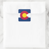 Vlag van Colorado Vierkante Sticker (Tas)