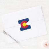 Vlag van Colorado Vierkante Sticker (Envelop)