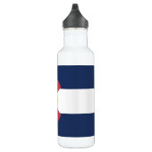 Vlag van Colorado Waterfles (Rechts)
