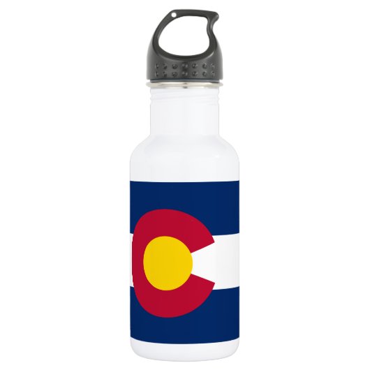 Vlag van Colorado Waterfles (Voorkant)
