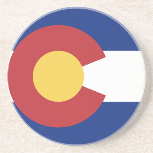 Vlag van Colorado Zandsteen Onderzetter