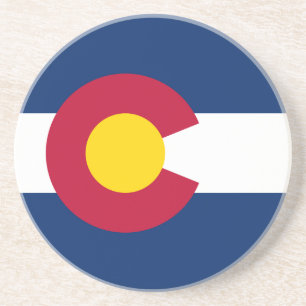 Vlag van Colorado Zandsteen Onderzetter