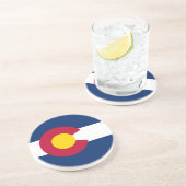 Vlag van Colorado Zandsteen Onderzetter (Zijkant)