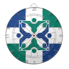 Vlag van Columbia (Missouri) Dartbord