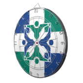 Vlag van Columbia (Missouri) Dartbord (Voorkant Rechts)