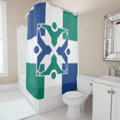 Vlag van Columbia (Missouri) Douchegordijn (In situ)