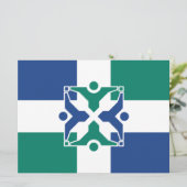 Vlag van Columbia (Missouri) Kaart (Staand voorkant)