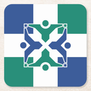 Vlag van Columbia, Missouri Kartonnen Onderzetters