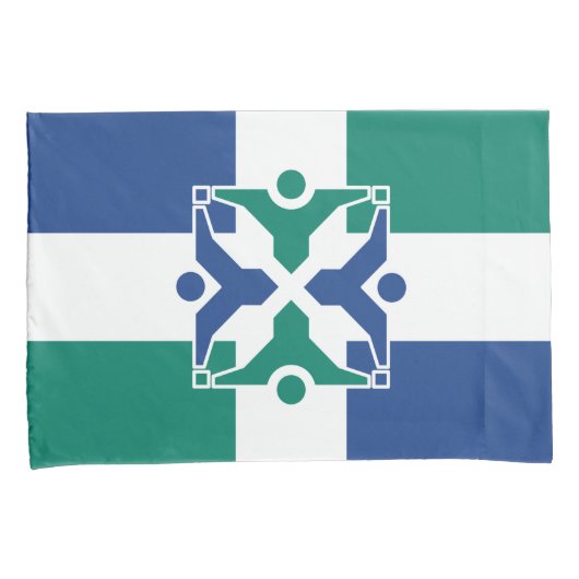 Vlag van Columbia (Missouri) Kussensloop (Voorkant-Rechts)