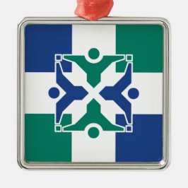 Vlag van Columbia (Missouri) Metalen Ornament