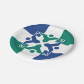 Vlag van Columbia, Missouri Papieren Bordje (Gekanteld)