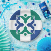 Vlag van Columbia (Missouri) Papieren Bordje (Feest)