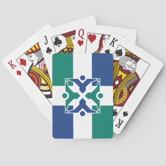 Vlag van Columbia (Missouri) Pokerkaarten (Achterkant)