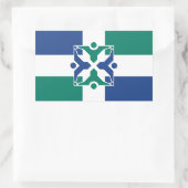 Vlag van Columbia, Missouri Rechthoekige Sticker (Tas)