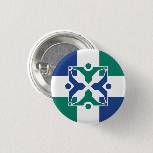 Vlag van Columbia, Missouri Ronde Button 3,2 Cm (Voorkant /achterkant)