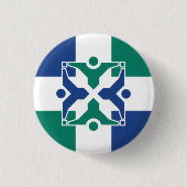 Vlag van Columbia, Missouri Ronde Button 3,2 Cm (Voorkant)