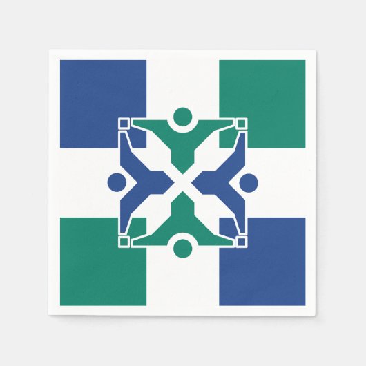 Vlag van Columbia, Missouri Servet (Voorkant)