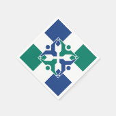 Vlag van Columbia, Missouri Servet (Hoek)