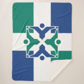 Vlag van Columbia (Missouri) Sherpa Deken (Voorkant)