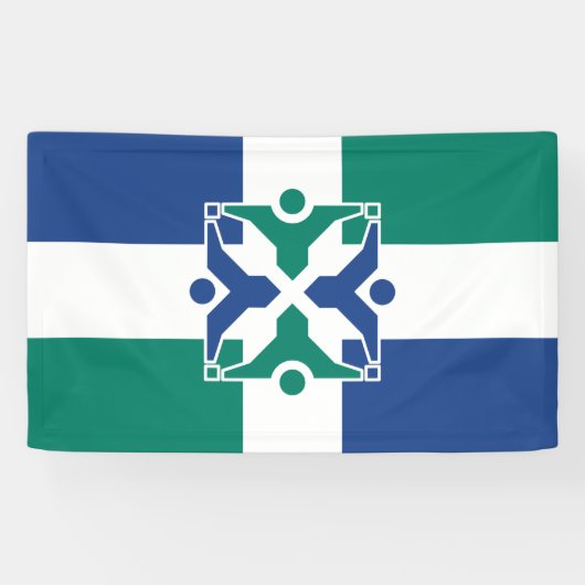 Vlag van Columbia (Missouri) Spandoek (Horizontaal)