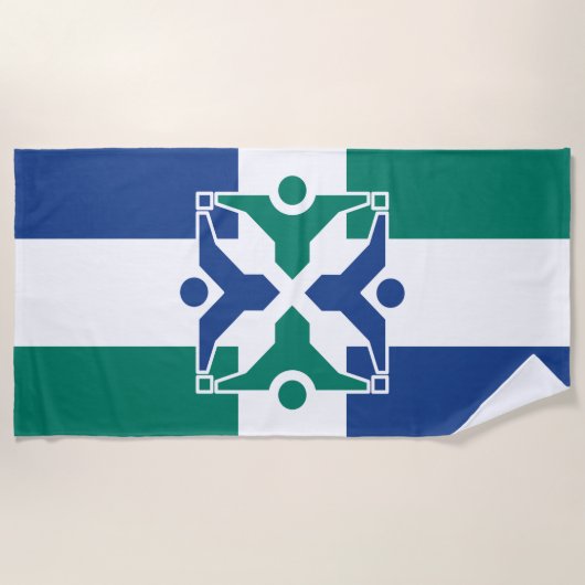 Vlag van Columbia (Missouri) Strandlaken (Voorkant)