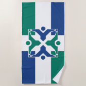 Vlag van Columbia (Missouri) Strandlaken (Voorkant)