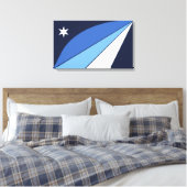 Vlag van Columbia (South Carolina) Canvas Afdruk (Insitu (Slaapkamer))