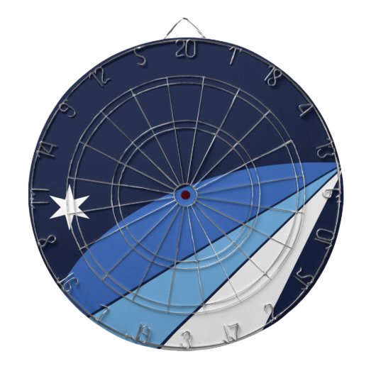 Vlag van Columbia (South Carolina) Dartbord (Voorkant)