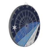 Vlag van Columbia (South Carolina) Dartbord (Voorkant Links)