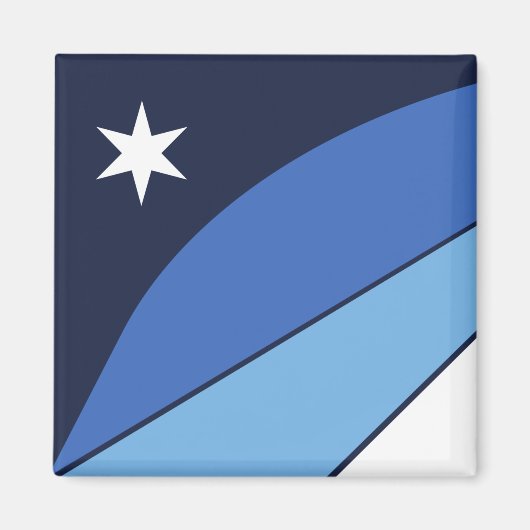 Vlag van Columbia (South Carolina) Magneet (Voorkant)