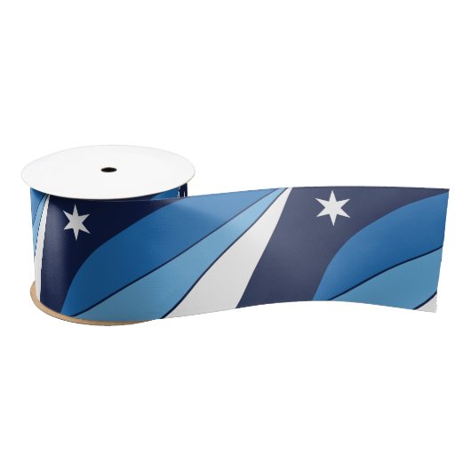 Vlag van Columbia, South Carolina Satijnen Lint (Spoel)