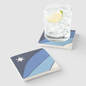 Vlag van Columbia (South Carolina) Stenen Onderzetter (Zijkant)