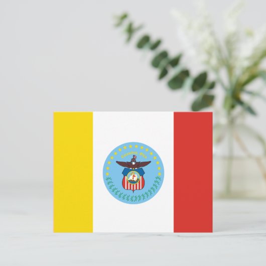 Vlag van Columbus, Briefkaart Ohio (Staand voorkant)