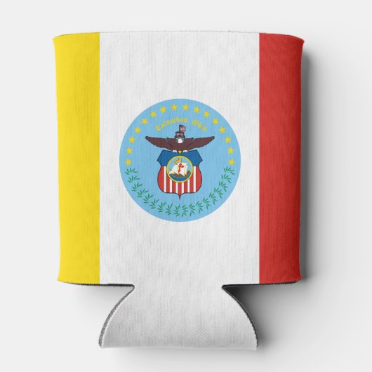 Vlag van Columbus, Koelbox Ohio Blikjeskoeler (Achterkant)
