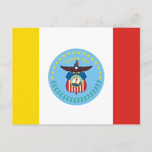 Vlag van Columbus, Ohio Briefkaart (Voorkant)