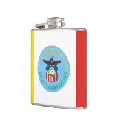Vlag van Columbus, Ohio Flask Heupfles (Links)