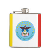 Vlag van Columbus, Ohio Flask Heupfles (Voorkant)