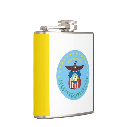 Vlag van Columbus, Ohio Flask Heupfles (Rechts)