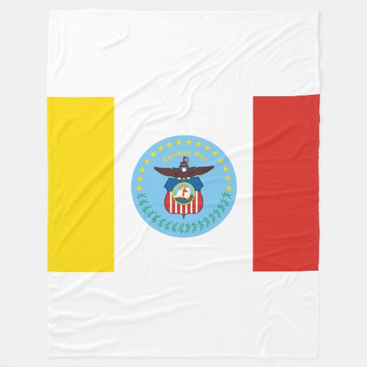 Vlag van Columbus, Ohio Fleece Deken (Voorkant)