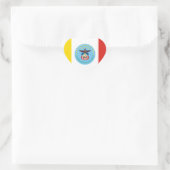Vlag van Columbus, Ohio Hart Sticker (Tas)