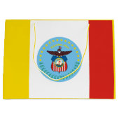 Vlag van Columbus, Ohio Large Gift Bag Groot Cadeauzakje (Voorkant)