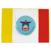 Vlag van Columbus, Ohio Large Gift Bag Groot Cadeauzakje (Achterkant)