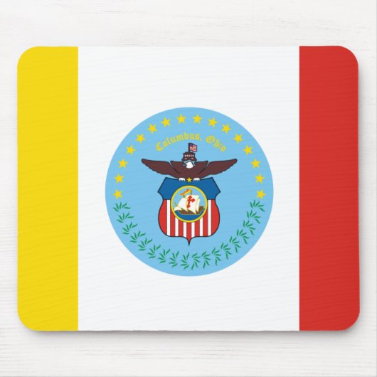 Vlag van Columbus, Ohio Muismat (Voorkant)