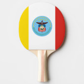 Vlag van Columbus, Ohio Ping Pong Paddle Tafeltennisbatje (Voorkant)