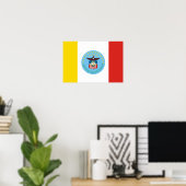 Vlag van Columbus, Ohio Poster (Thuiskantoor)