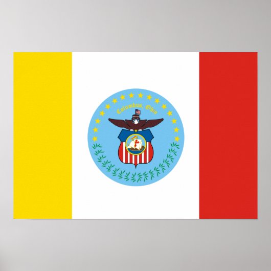 Vlag van Columbus, Ohio Poster (Voorkant)