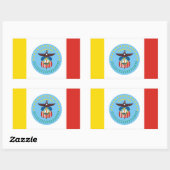 Vlag van Columbus, Ohio Rechthoekige sticker (Vel)