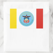 Vlag van Columbus, Ohio Rechthoekige sticker (Tas)