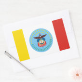Vlag van Columbus, Ohio Rechthoekige sticker (Envelop)