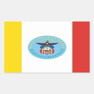 Vlag van Columbus, Ohio Rechthoekige sticker